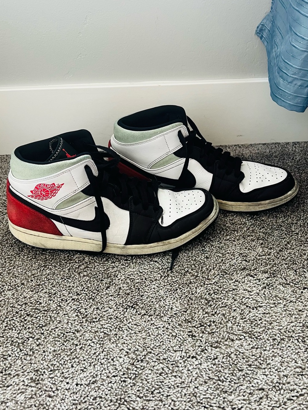 Jordan Black and White Sneaker Interior with Label